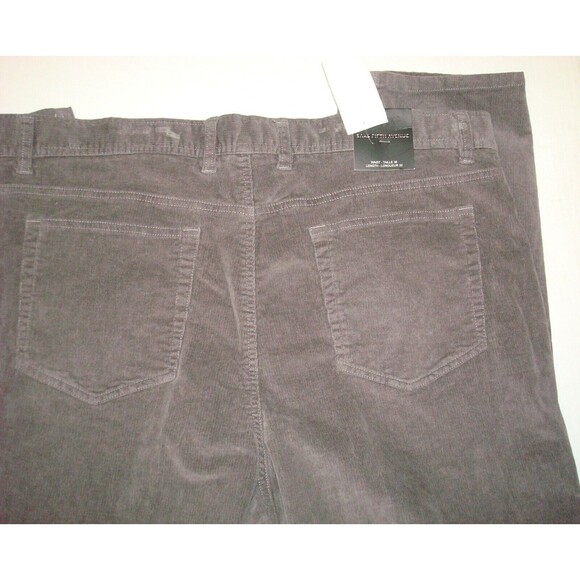 New Mens NWT $228 Saks Fifth Avenue Collection Corduroy Pants Gray 38 X 32 Tower - Picture 3 of 4